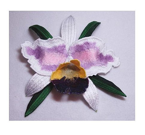 Matriz Bordado 3d Orquídea