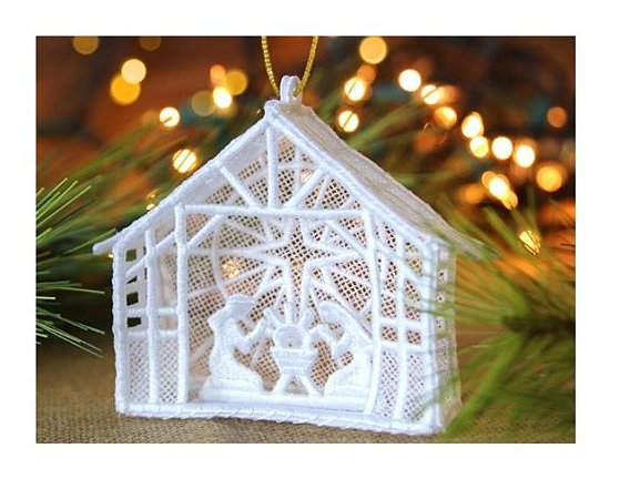 Matriz Bordado 3d Manjedoura Nascimento De Jesus