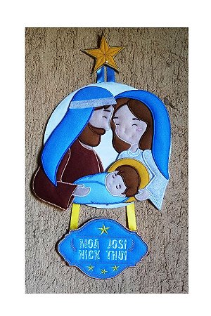 Matriz Bordado Natal Enfeite De Porta Nascimento De Jesus