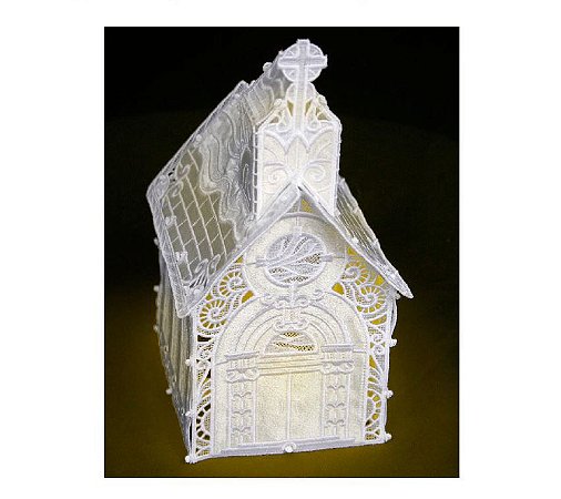 Matriz Bordado 3d Village Igreja