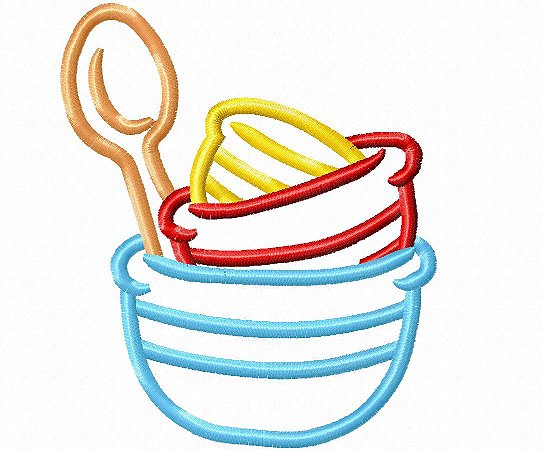 Matriz Bordado Aplique Coisas De Uma Cozinha Moderna