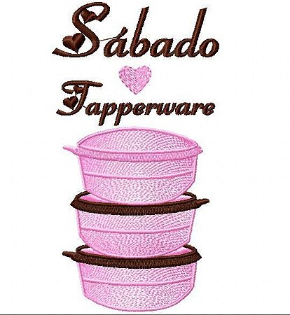 Matriz Bordado Semaninha Tupperware Coração