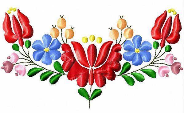 Matriz Bordado Flores Mexicanas