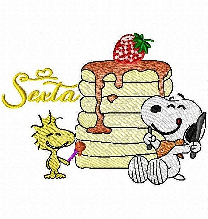 Matriz Bordado Semaninha Turma Do Snoopy
