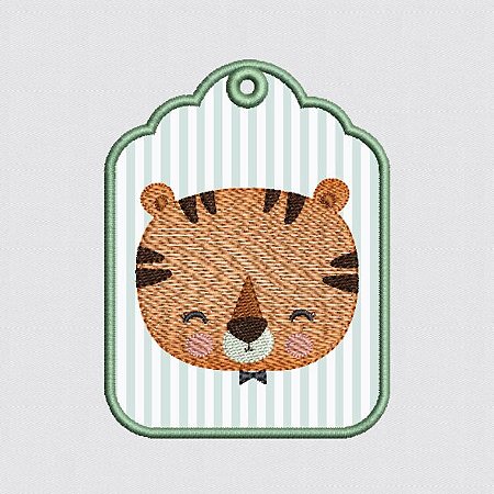 Matriz Bordado Tags Animais Delicados