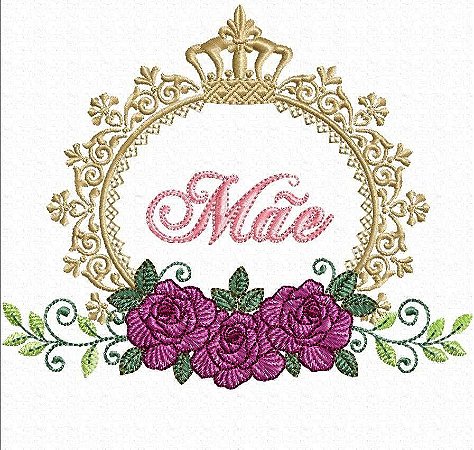 Matriz Bordado Coleção Dia Das Mães Com Rosas
