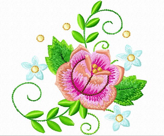 Matriz Bordado Floral 10