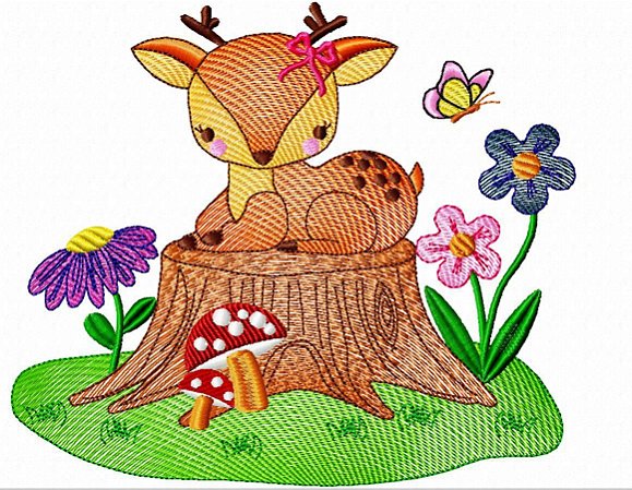 Matriz Bordado Bichinhos No Jardim