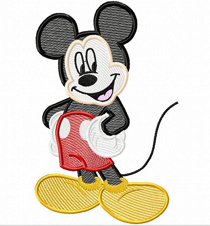 Matriz Bordado Mickey E Minnie Rippled E Aplique