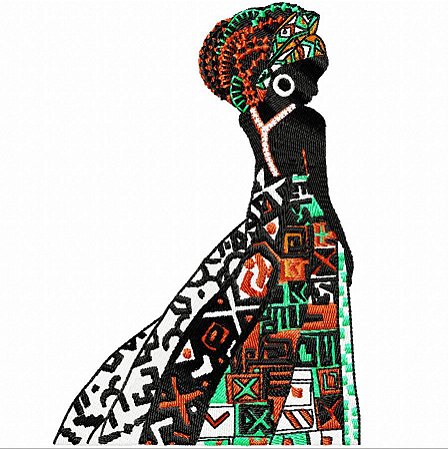 Matriz Bordado Coleção Lindas Mulheres Africanas