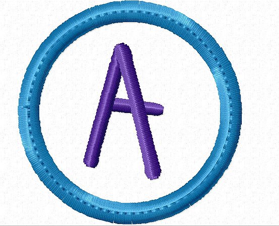 Matriz Bordado Alfabeto Aplique Para Tag