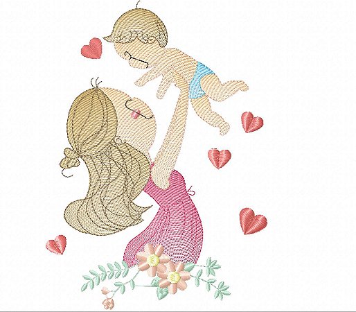 Matriz Bordado Coleção Mãe É Amor Delicado