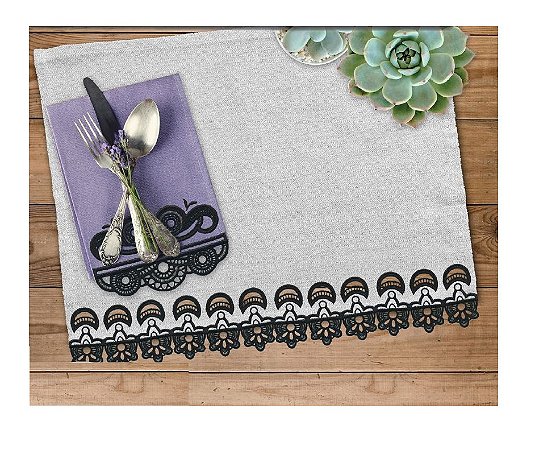Matriz Bordado Richelieu Para Cozinha Delicado