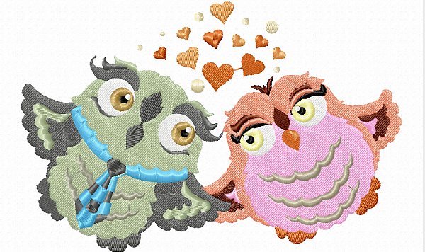 Matriz Bordado Corujinha Feliz