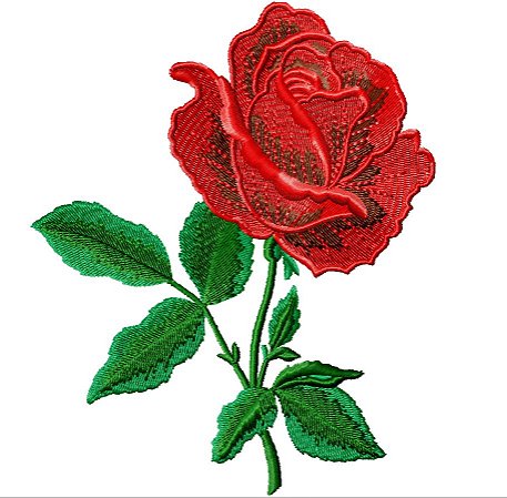 Matriz Bordado Botão De Rosa