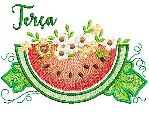 Matriz Bordado Semaninha Melancia