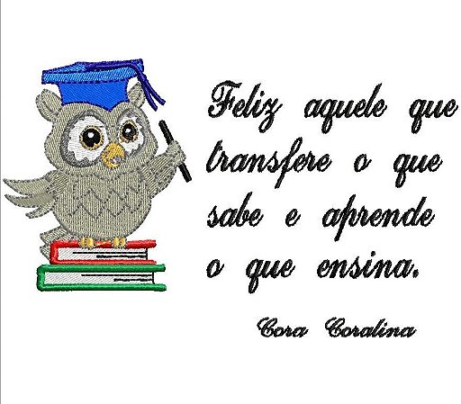 Matriz Bordado Coleção Mensagens Dia Dos Professores