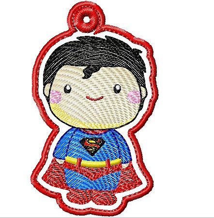 Matriz Bordado Chaveiro Super Heróis