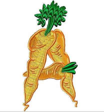 Matriz Bordado Alfabeto Legumes E Frutas