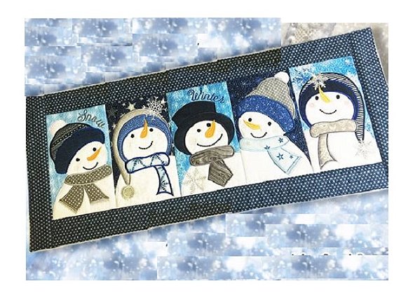 Matriz Bordado Natal Toalha De Mesa Boneco De Neve