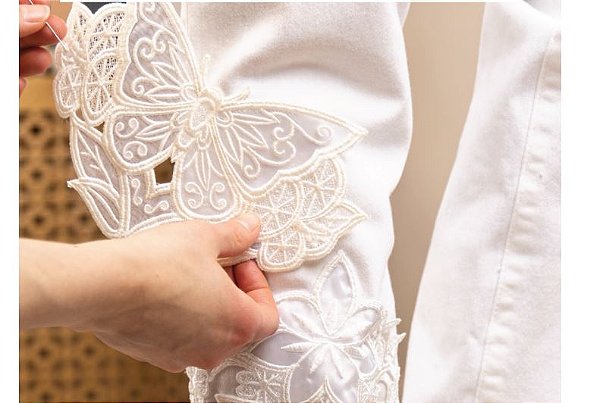 Matriz Bordado Richelieu Delicado Para Customizar Roupa