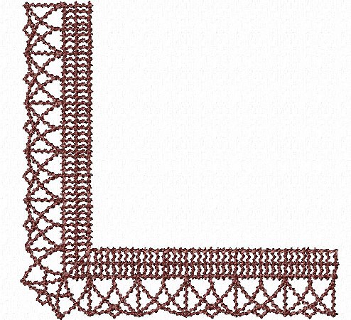 Matriz Bordado Cantos Em Renda