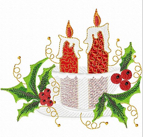 Matriz Bordado Natal Arranjo De Mesa Pano De Prato E Toalha