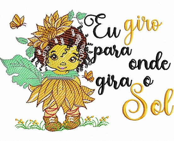 Matriz Bordado Semaninha Mensagens Menininha Flor