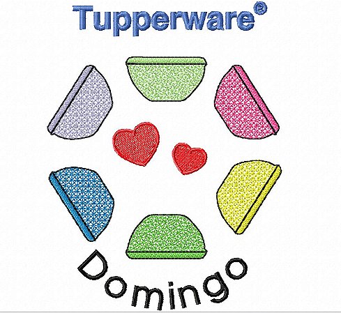 Matriz Bordado Semaninha Tupperware Delicada