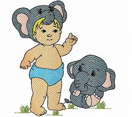 Matriz Bordado Lindos Bebês Com Bichinhos