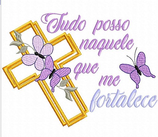 Matriz Bordado Lindas Mensagens De Fé