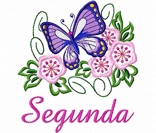Matriz Bordado Semaninha Borboleta Delicada