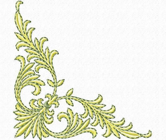 Matriz Bordado Cantos Para Guardanapo