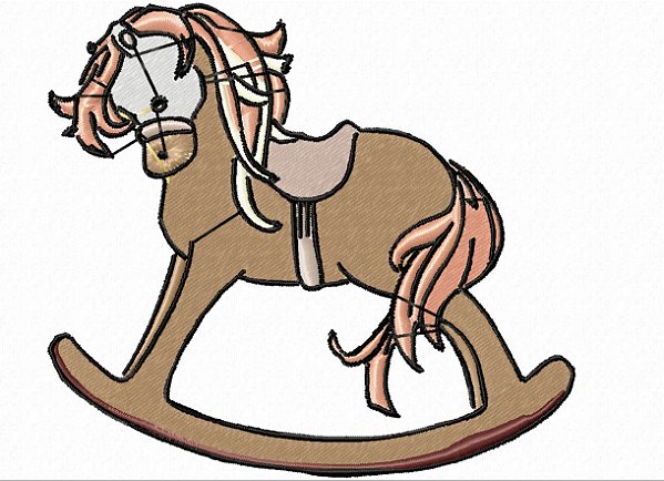 Matriz Bordado Cavalinho De Balanço Lindo