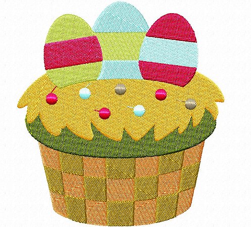 Matriz Bordado Páscoa Lindos Cupcakes