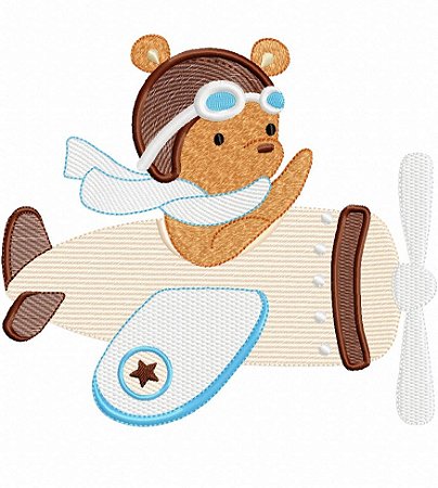 Matriz Bordado Coleção Ursinhos Baby Aviador
