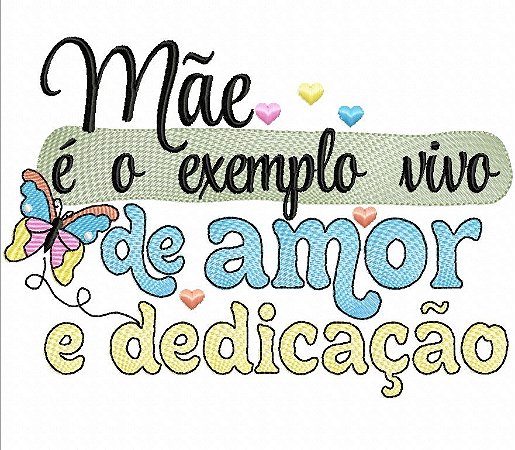 Matriz Bordado Coleção Dia Das Mães Mensagens