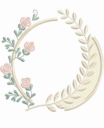 Matriz Bordado Molduras Com Flores Para Quadrinhos