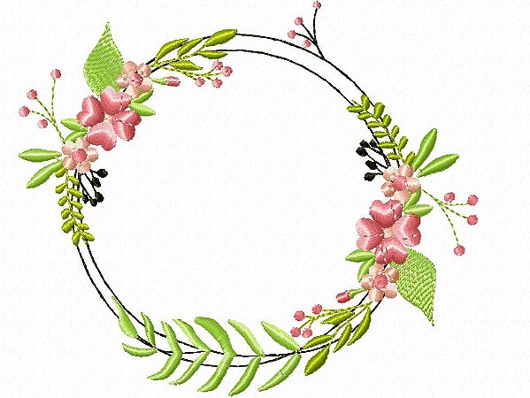 Matriz Bordado Quadrinhos Florais Lindos Para Nome