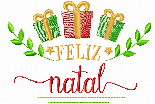 Matriz Bordado Natal Coleção Feliz Natal Delicado