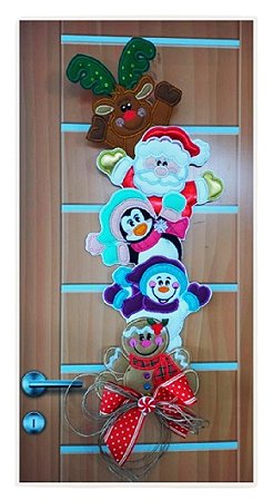 Matriz Bordado Natal Enfeite De Porta Especial