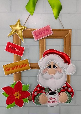 Matriz Bordado Natal Enfeite Papai Noel Na Janela