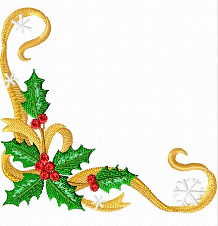 Matriz Bordado Natal Cantos Para Guardanapo