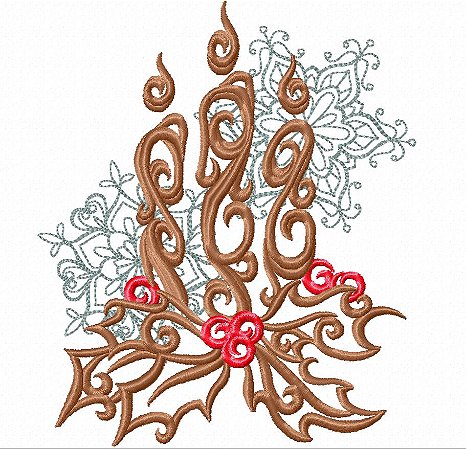 Matriz Bordado Natal Estilo Barroco