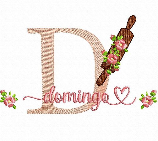 Matriz Bordado Semaninha Linda Com Florzinhas