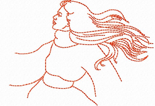 Matriz Bordado Lindas Meninas Ao Vento