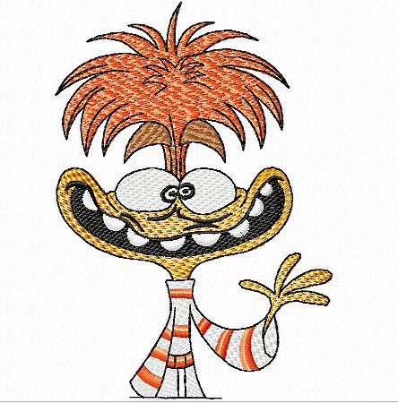 Matriz Bordado Divertidamente 2 Pontos Leves E Contorno