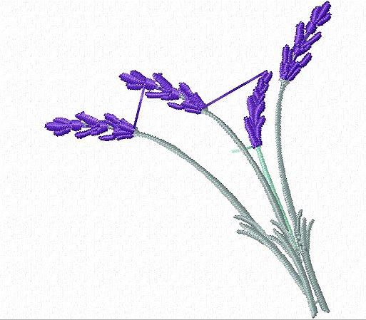 Matriz Bordado Coleção Lavanda Para Guardanapos