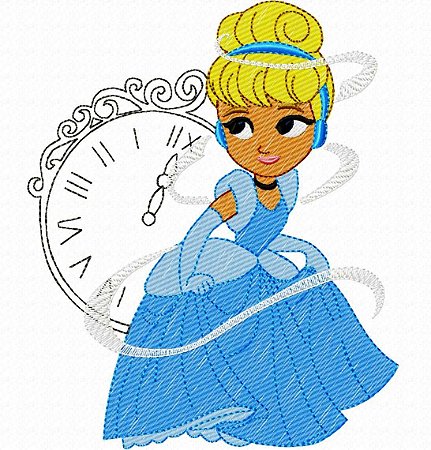 Matriz Bordado Princesas Lindas