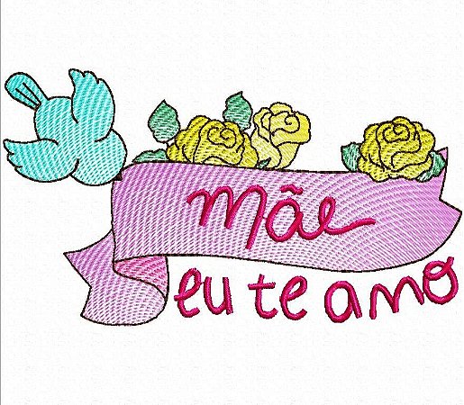 Matriz Bordado Conjunto Dia Das Mães Lindo